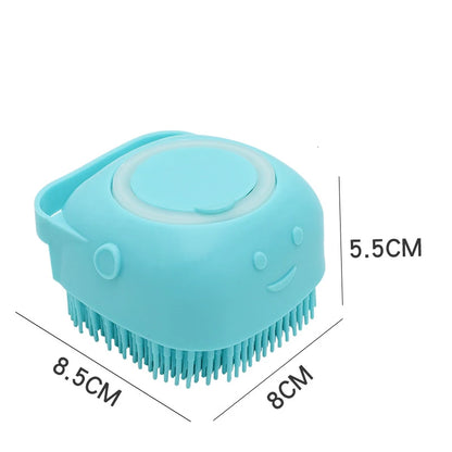 Bathroom Puppy Big Dog Cat Bath Massage Gloves Brush Soft Safety Silicone Pet Accessories for Dogs Cats Tools