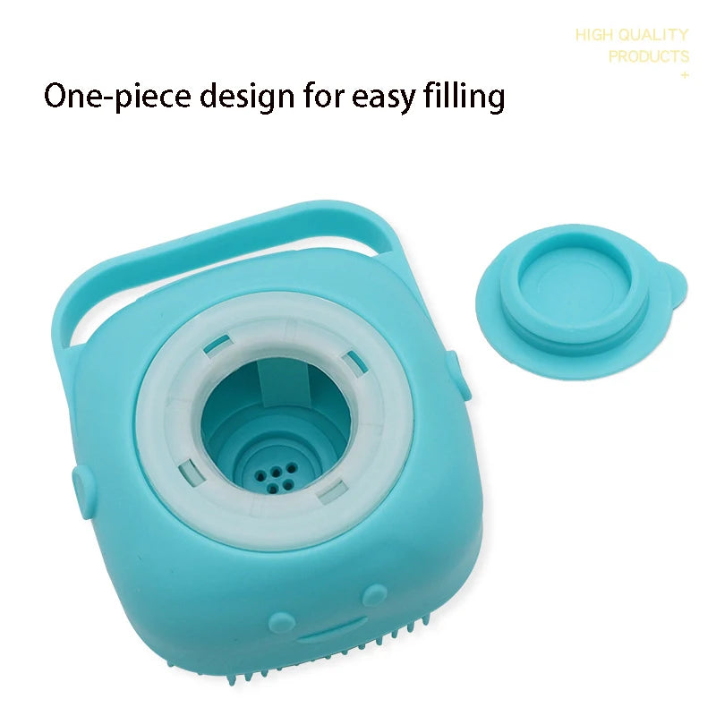 Bathroom Puppy Big Dog Cat Bath Massage Gloves Brush Soft Safety Silicone Pet Accessories for Dogs Cats Tools