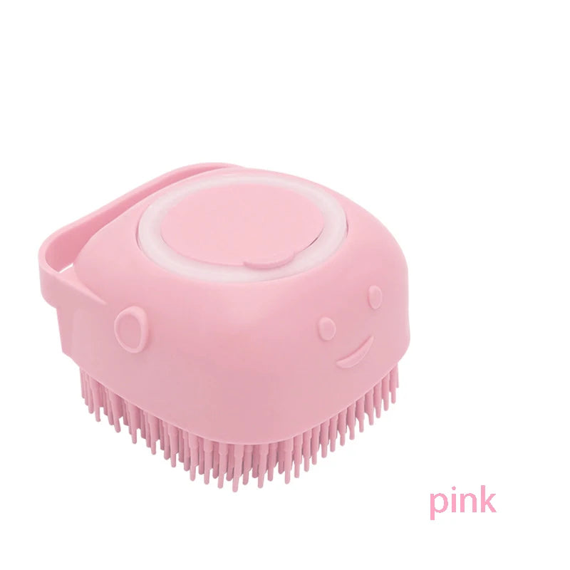 Bathroom Puppy Big Dog Cat Bath Massage Gloves Brush Soft Safety Silicone Pet Accessories for Dogs Cats Tools