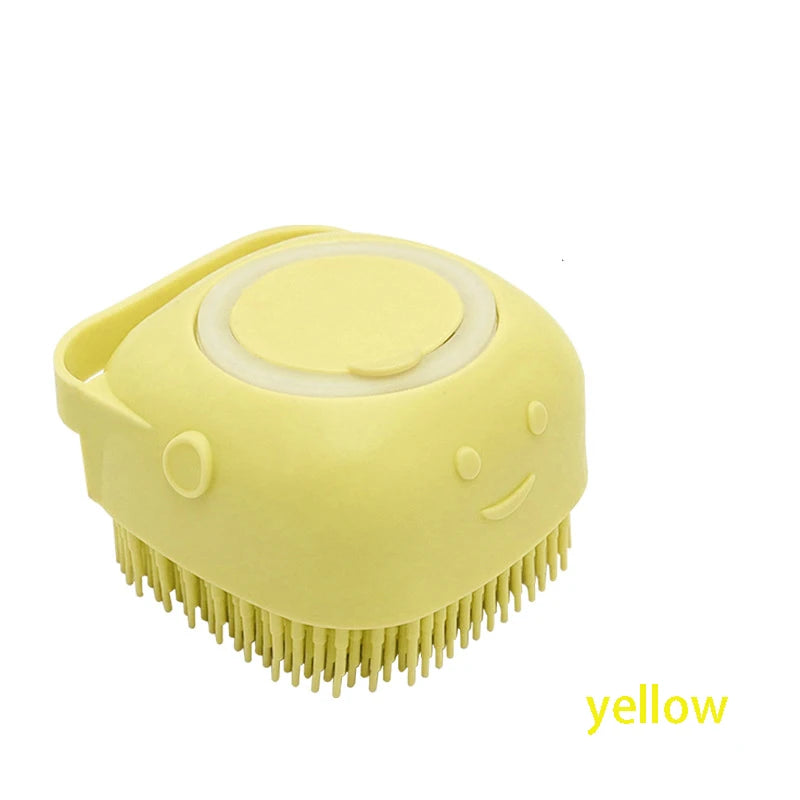 Bathroom Puppy Big Dog Cat Bath Massage Gloves Brush Soft Safety Silicone Pet Accessories for Dogs Cats Tools