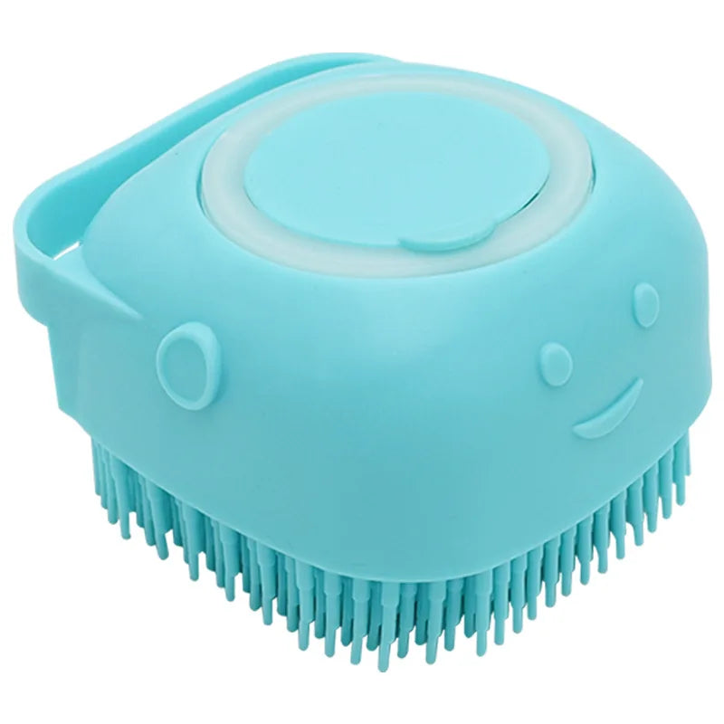 Bathroom Puppy Big Dog Cat Bath Massage Gloves Brush Soft Safety Silicone Pet Accessories for Dogs Cats Tools