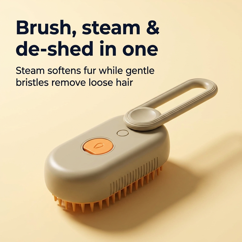 SteamPurr™-Electric Cat Steam Brush